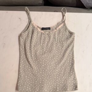 Brandy Melville light green Floral Camisole